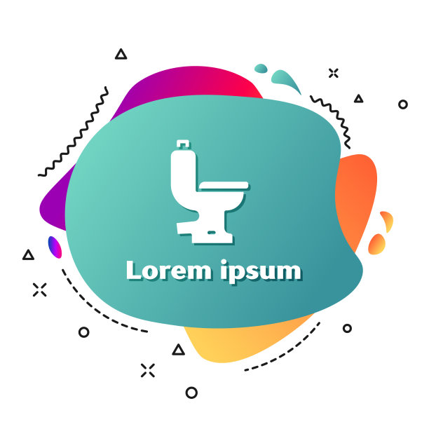 白色马桶图标孤立在白色上图片下载