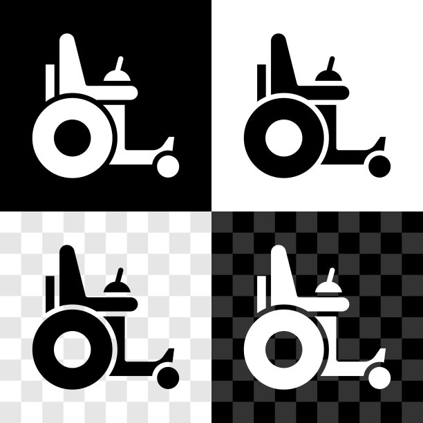 设置残疾人电动轮椅图标图片下载