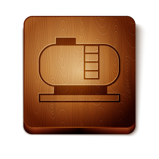 棕色油罐储存图标隔离在白色图片下载