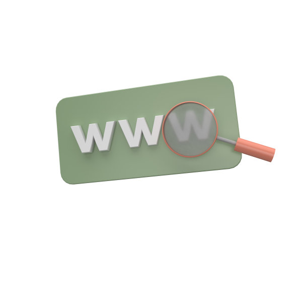 最小3d插图www浏览器符号概念。网址图标或万维网，全球社会交流符号图片下载