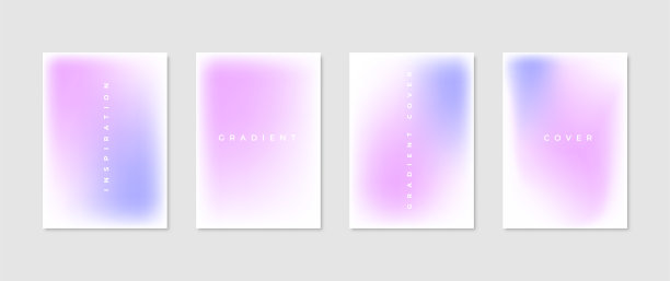 封面矢量插图在极简主义和现代流体色图片下载