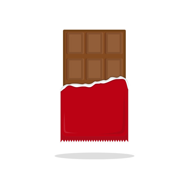 巧克力图标矢量设计。图片下载