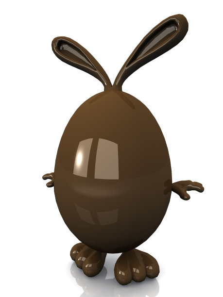 兔子打扮成复活节彩蛋图片下载