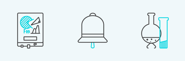 设置线试管和烧瓶化学实验室图片下载