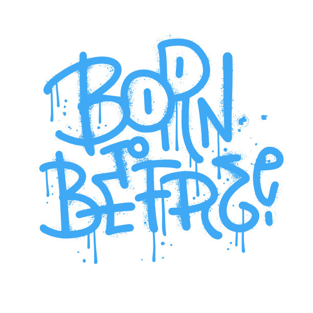 为自由而生-城市涂鸦风格的Grunge字体。汪达尔街头艺术的t恤图形，口号，印刷，海报，横幅，传单，明信片。向量的插图。图片下载