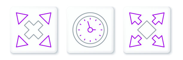 设置线多方向箭头和时钟图片下载