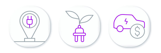 定线电动汽车收费停车图片下载