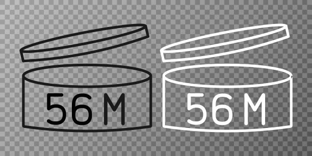 到期日期56个月图标。打开符号后的句号。矢量插图。图片下载