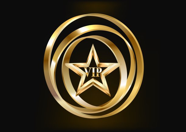 刻有VIP字样的金星图片下载