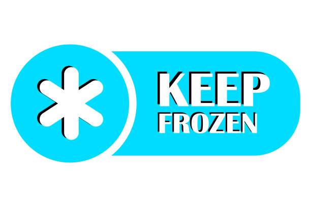 保持冰冻。蓝色的旗帜。矢量插图。股票的形象。图片下载