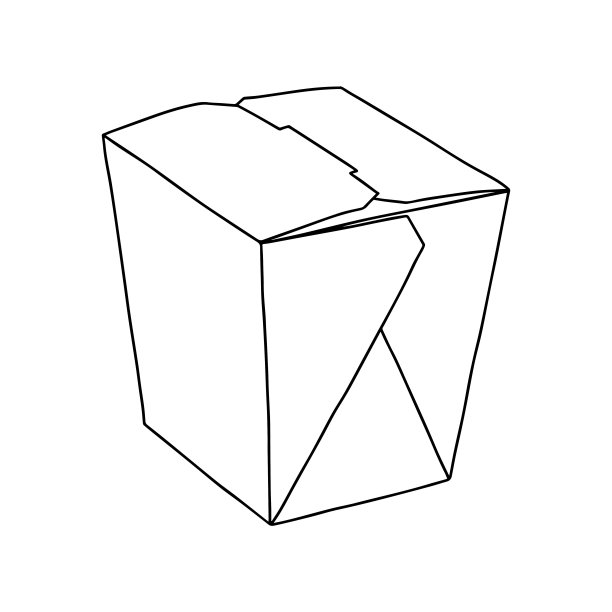 装食物的纸盒。图片下载