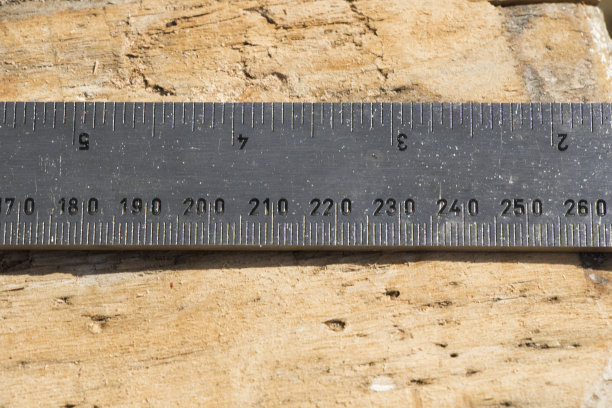 白色背景上的厘米，毫米和英寸图片下载