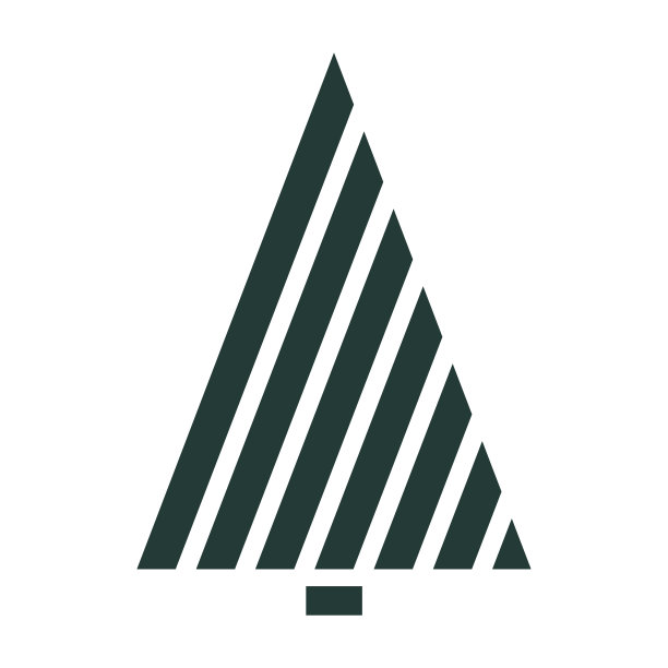 圣诞树。圣诞树图标。平面设计。图片下载