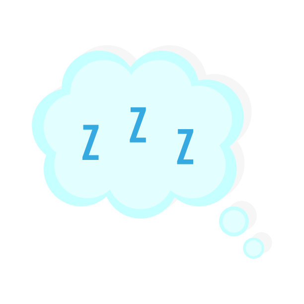 云z z z. Logo设计。短信。消息的卧铺。打鼾的象征。矢量插图。股票的形象。图片下载