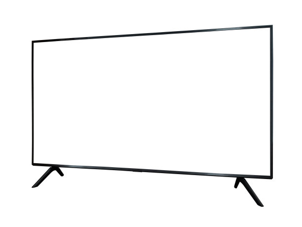 智能电视或白底隔离的空白屏幕电视图片下载