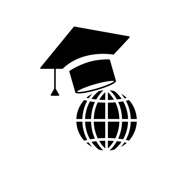 毕业象形文字图标插图与大地。与教育相关的图标插画。简单的矢量设计可编辑。图片下载