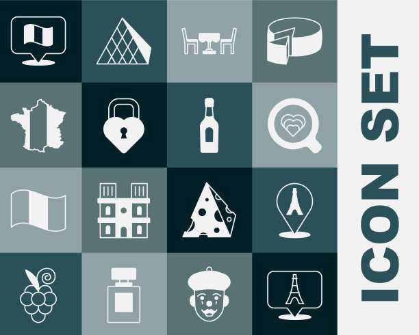 埃菲尔铁塔咖啡杯集法国咖啡屋城堡于一体图片下载