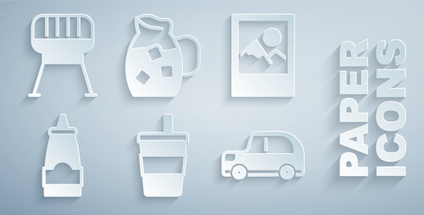 纸玻璃与水相框酱图片下载