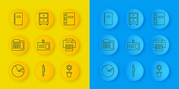 设置线形饼图信息图表电话图片下载