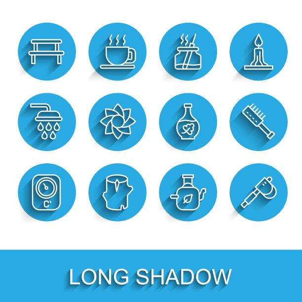 设置线桑拿温度计木原木木板凳图片下载