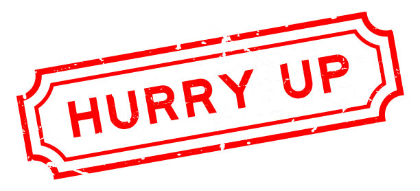 垃圾红赶紧字橡胶印章邮票在白底图片下载