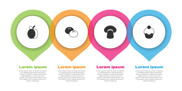 放李子、水果、面包、蘑菇和松饼图片下载