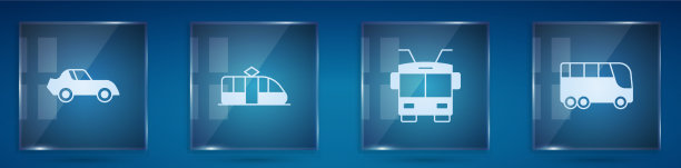 设有有轨电车及铁路无轨电车及公共汽车图片下载