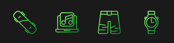 设置线宽裤子滑板笔记本电脑与音乐图片下载