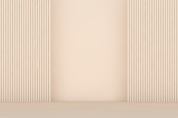 粉色的领奖台和极简的白色抽象背景，三维渲染的几何形状，现代网站的颁奖舞台。图片下载