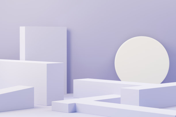 3d渲染的美丽讲台与非常佩里色彩的2022年设计的产品展示和广告。极简柔和的天空和梦幻般的土地场景。浪漫的概念。图片下载