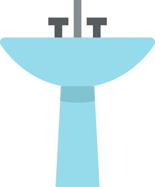 浴室水槽图标手洗陶瓷盆图片下载