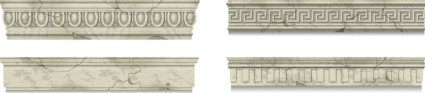 开裂的大理石飞檐写实集图片下载