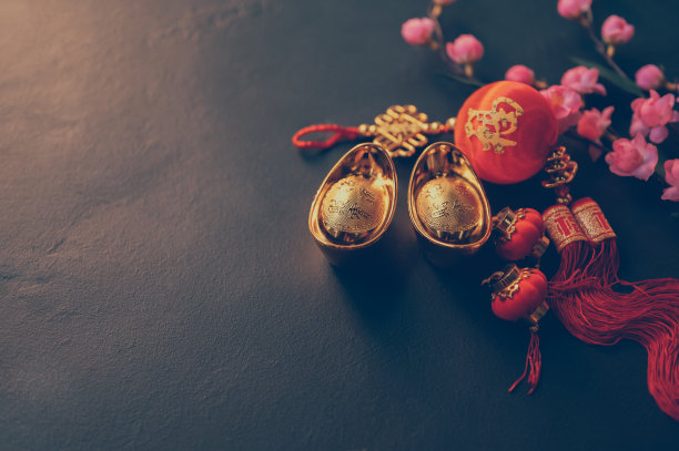 年货装饰注重金条设计图片下载