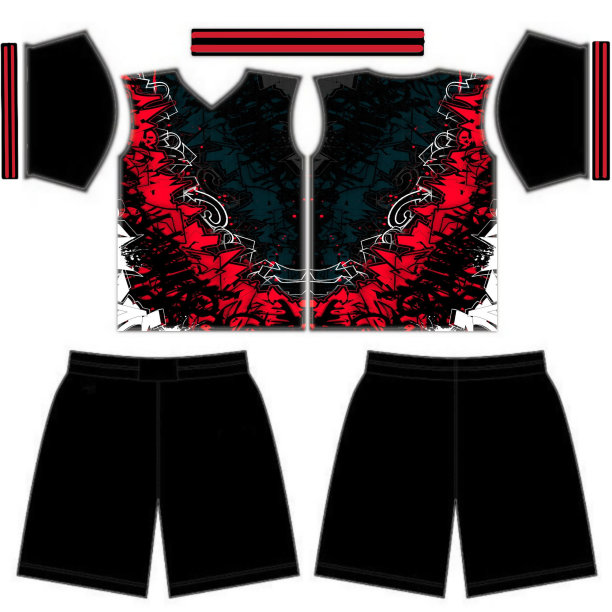 五人制球衣设计模型视图对象图片下载