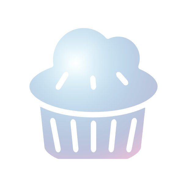 插图纸杯蛋糕图标模板的矢量图形图片下载