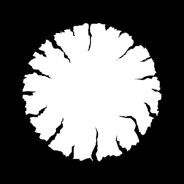 破裂的负空间圆背景图片下载