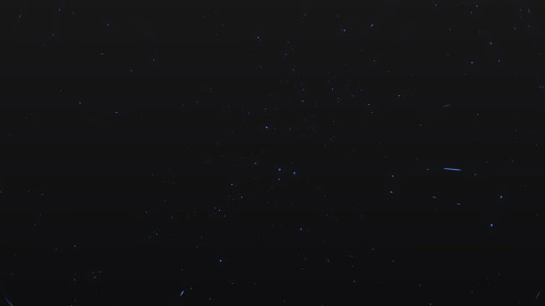 抽象蓝色粒子背景新年视频，庆祝视频等在浮动蓝色彩色火花背景在高分辨率。图片下载