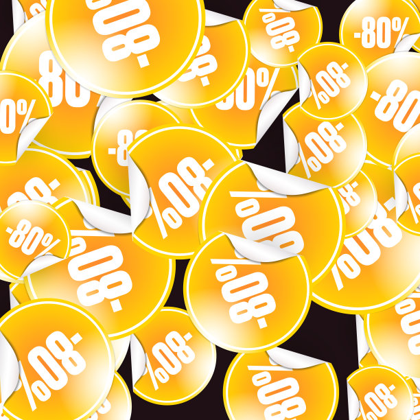80%无缝业务背景。折扣说明。经济金融促进模式图片下载