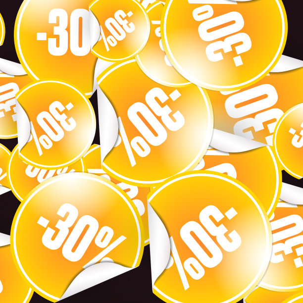 30%无缝业务背景。折扣说明。经济金融促进模式图片下载