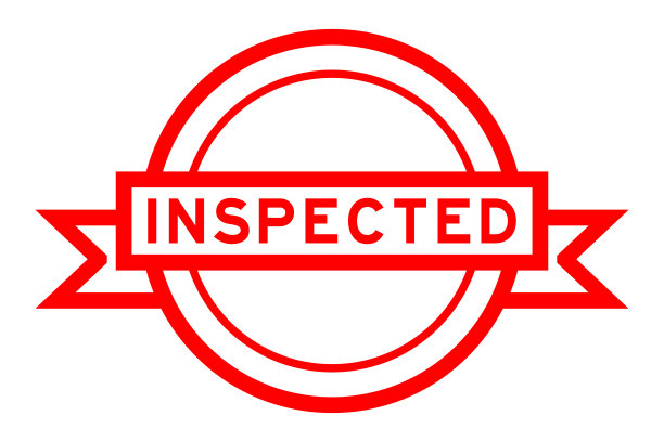 复古红色圆形标签旗帜与字检查在白色背景图片下载