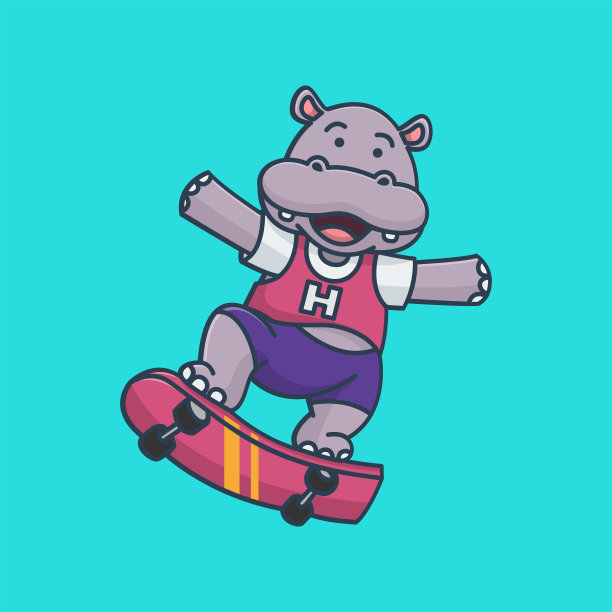 犀牛字符标志图片下载