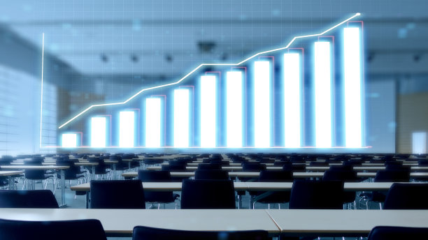 会议室会议展示了大数据分析的投资者群体的投资策略图片下载