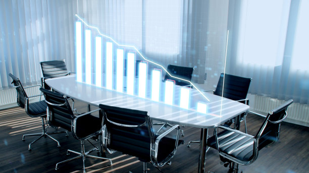 会议室会议展示了大数据分析的投资者群体的投资策略图片下载