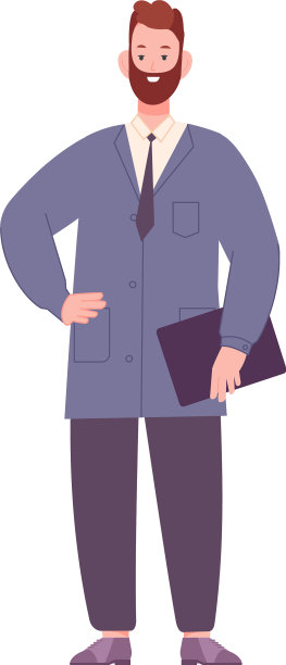 西装革履，面带微笑的中年商人图片下载