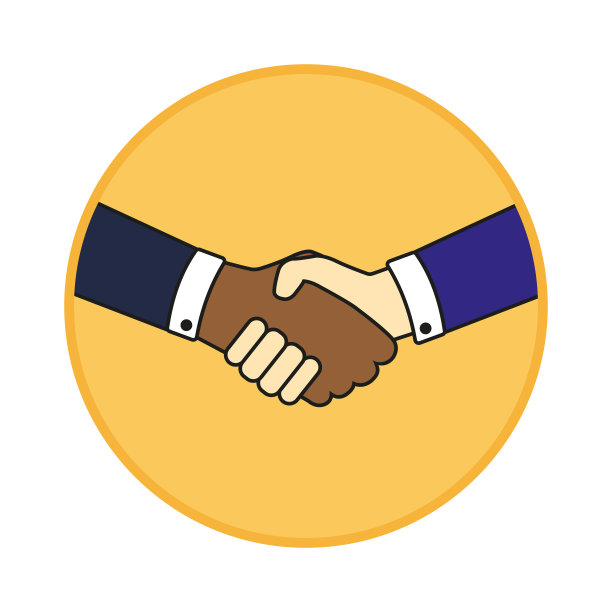 握手。插图。图标。交易。矢量图像。图片下载