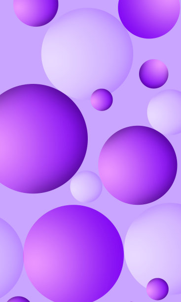 紫色气泡极简抽象的背景垂直。现代墙纸设计背景。图片下载
