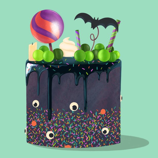 令人毛骨悚然的蛋糕图片下载