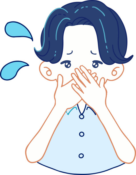 一个人在失态后匆忙的矢量插图图片下载