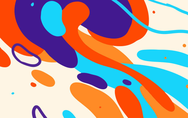 抽象时尚的民族风格背景设计。复古的现代插画轮廓笔画图案图片下载