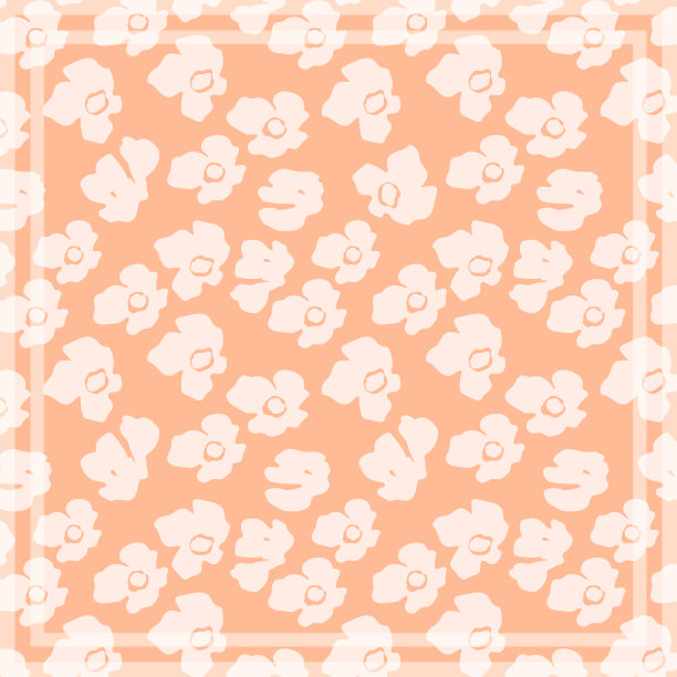 印花手帕，大手帕，围巾，手帕，披肩，颈巾。用于织物、纺织、丝绸制品的带装饰的方格图案。带有抽象花朵的佩斯利矢量。植物的民间窗饰图片下载